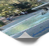 Poster Rome, Fontaine, villa Borghèse (Coin)