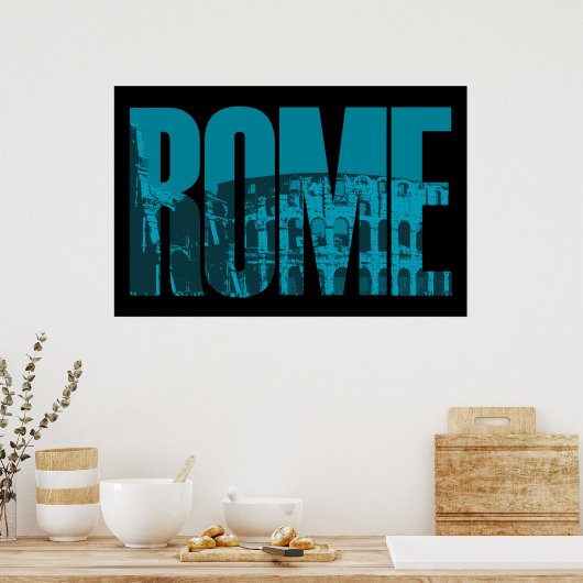 Poster Rome Graphic (Cuisine)