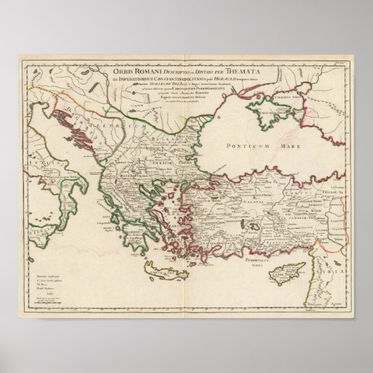 Poster Rome, Grèce, Turquie (Devant)