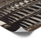 Poster Rome, Italie, Colisée, Vintage (Coin)