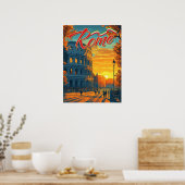 Poster Rome, Italie : Colosseum Adventure Travel (Cuisine)