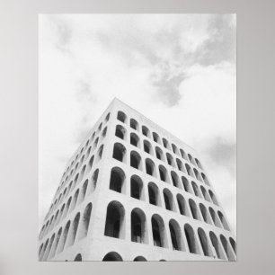 Poster Rome Italie, EUR Palais du Travail