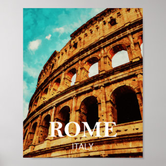 Poster Rome, Italie Illustration