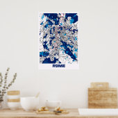 Poster Rome - Italie MilkTea City Carte (Cuisine)