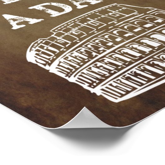 Poster Rome n'a pas été construite en un jour (Coin)