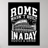 Poster Rome n'a pas été construite en une journée - Hustl (Devant)