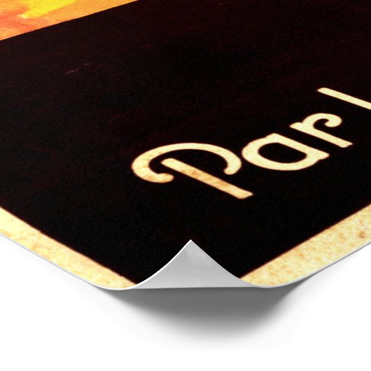 Poster Rome, par le train de luxe "Express de Rome" (Coin)