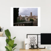Poster Rome par un jour pluvieux (Bureau à domicile)