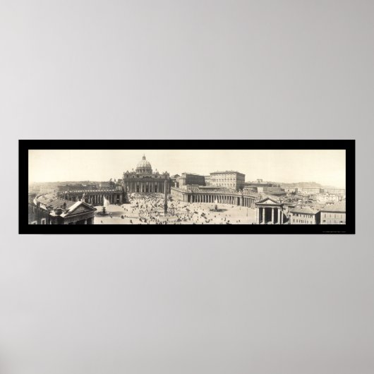 Poster Rome Saint Pierre, Italie Photo 1909 (Devant)