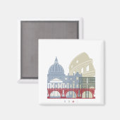 Poster Rome skyline Magneet (Voorkant / Achterkant)