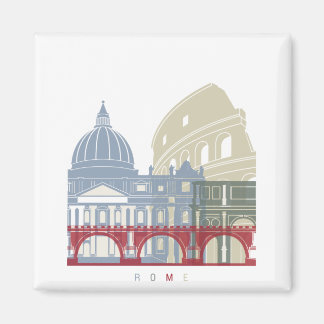 Poster Rome skyline Magneet