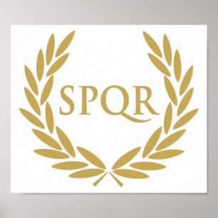 Poster Rome SPQR Roman Senate Seal