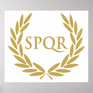 Poster Rome SPQR Roman Senate Seal
