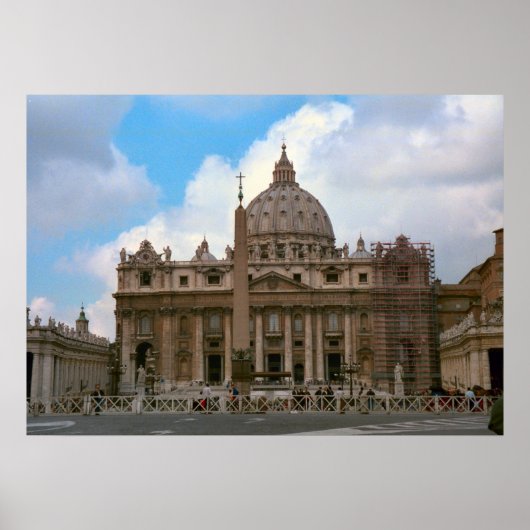 Poster Rome, Vatican, Basilique Saint-Pierre (Devant)