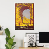Poster "Rome" Vintage (Bureau à domicile)