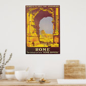 Poster "Rome" Vintage (Cuisine)