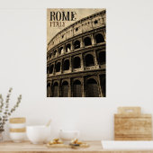 Poster rome vintage italie (Cuisine)