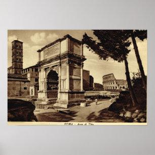 Poster Rome, voûte de Titus
