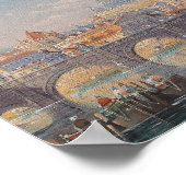 Poster Rome, Vue du Castel Sant'angelo (Coin)