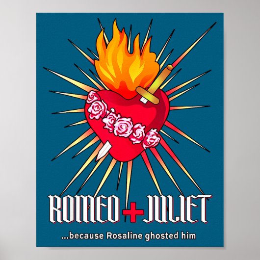 Poster Romeo And Juliet Sacred Heart, Ghosted By Rosaline (Devant)