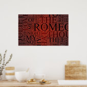Poster Romeo et Juliet (Rouge) (Cuisine)
