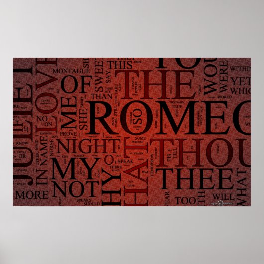 Poster Romeo et Juliet (Rouge) (Devant)