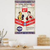 Poster Romney Contre Obama Élections Américaines 2012 Pos (Cuisine)