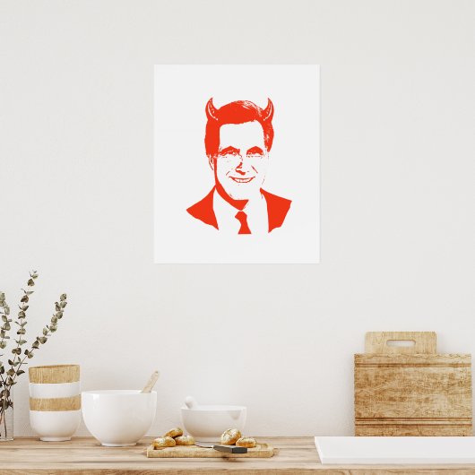 Poster Romney est le diable (Cuisine)