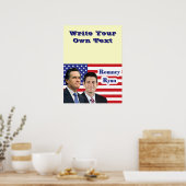 Poster Romney Ryan - Écrivez votre propre texte (Cuisine)