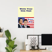 Poster Romney Ryan - Écrivez votre propre texte (Bureau à domicile)