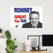 Poster Romney—Super pour 68 (Bureau à domicile)