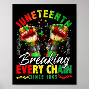 Poster Rompre chaque chaîne depuis 1865 Femmes Hommes Jun