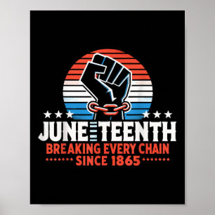 Poster Rompre chaque chaîne depuis 1865 Femmes Hommes Jun