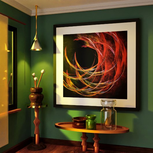 Poster Rompre le cercle de l'art Abstrait