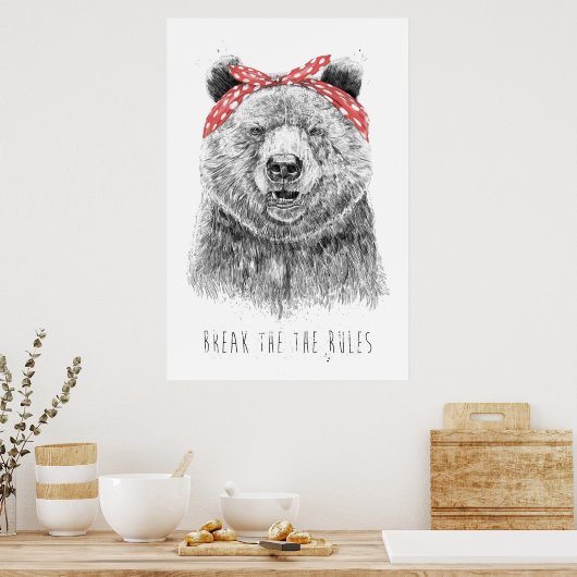 Poster Rompre les règles (Cuisine)