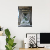 Poster Rompre les vagues sous la jetée Naples (Bureau à domicile)
