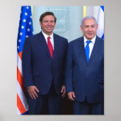 Poster Ron DeSantis et Benyamin Netanyahu (Devant)