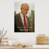 Poster Ron Paul Honesty Imprimer (Cuisine)