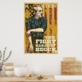 Poster Ron Paul Le Combat Vient De Commencer L'Affiche (Cuisine)