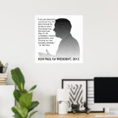 Poster Ron Paul pour Président des Etats-Unis (Bureau à domicile)