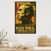 Poster Ron Paul Revolution (Cuisine)