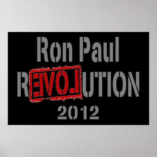 Poster Ron Paul Revolution 2012 (Devant)