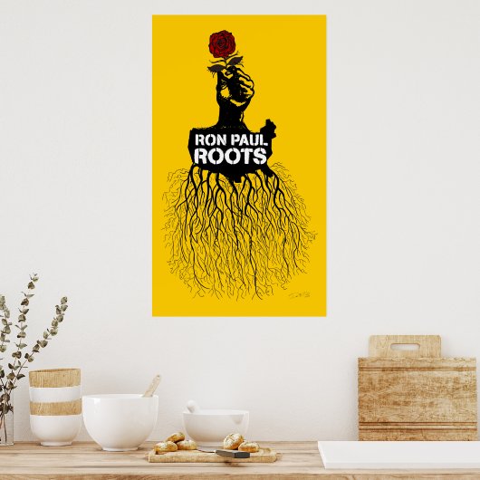 Poster Ron Paul Roots Imprimer (Cuisine)