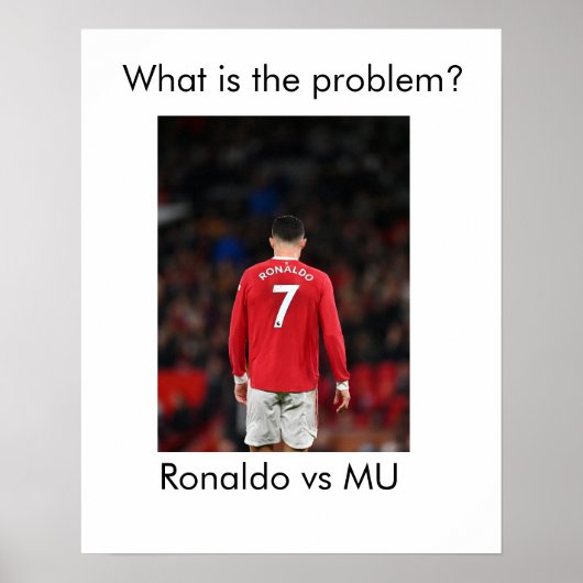 Poster Ronaldo vs MU (Devant)