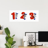 POSTER ROND AVEC NUMÉROS (Bureau à domicile)