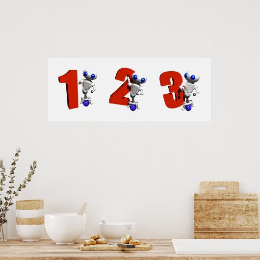 POSTER ROND AVEC NUMÉROS (Cuisine)