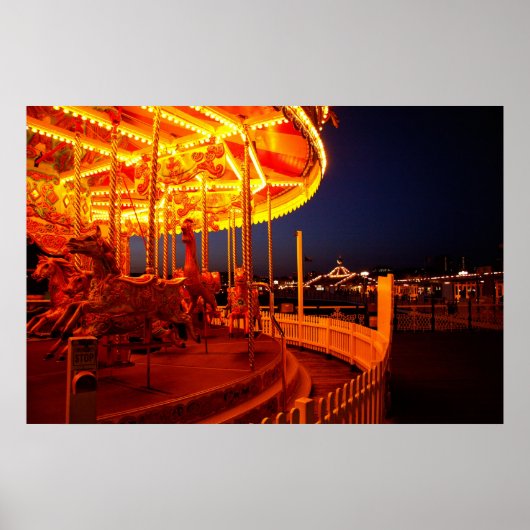 Poster Rond-point sur Brighton Pier (Devant)