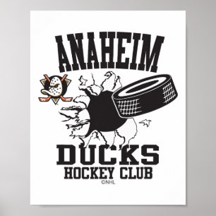 Poster Rondelle de hockey des Ducks d'Anaheim Éclatement