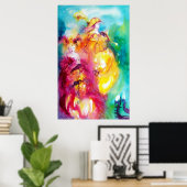 Poster RONDO EN LAGON / Vasque mascarade vénitienne (Bureau à domicile)