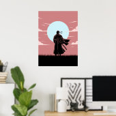 Poster Ronin Anime Minimaliste (Bureau à domicile)
